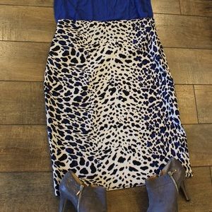 Worthington leopard print pencil skirt